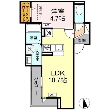 セレスティア豊島N（203） 間取り図画像
