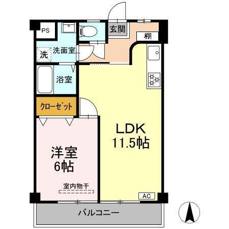 カーサM.U（302） 間取り図画像