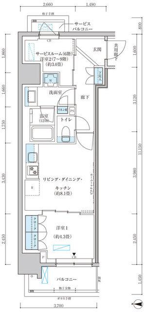  間取り図写真