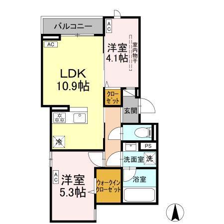 セレスティア上北沢（203） 間取り図画像