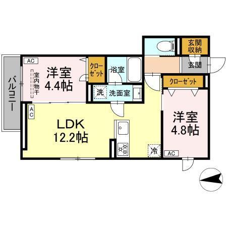 セレスティア六町Ⅳ（204） 間取り図画像