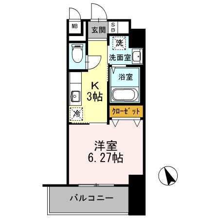 アレーズ南池袋（502） 間取り図画像