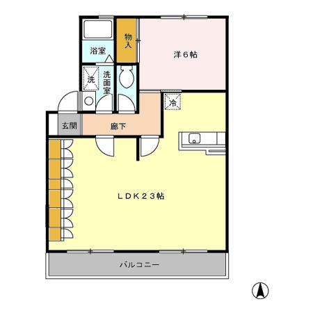 メゾン小柳（206） 間取り図画像
