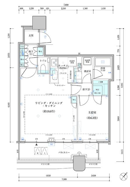  間取り図写真