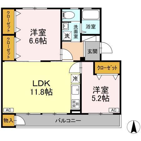 クロフト（401） 間取り図画像