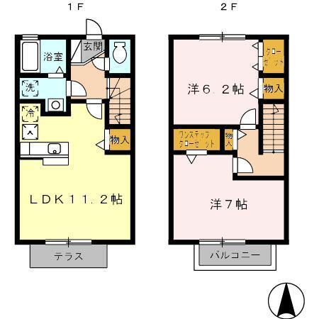 タウンハウス豊栄（102） 間取り図画像
