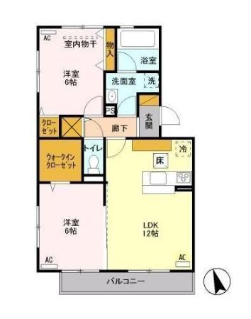 コモレビ大蔵　F（104） 間取り図画像