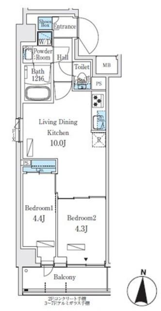プライムブリス本所吾妻橋（401） 間取り図画像