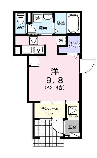 ブリュームⅢ（102） 間取り図画像