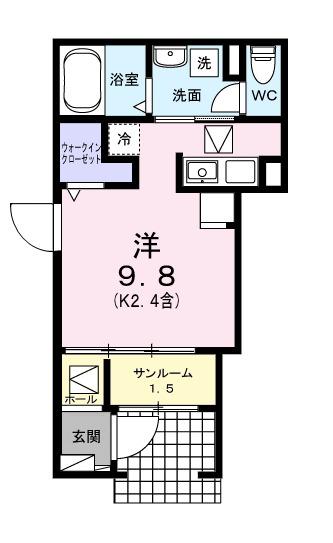 ブリュームⅢ（101） 間取り図画像