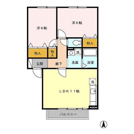 コンフォル ターブル（205） 間取り図画像