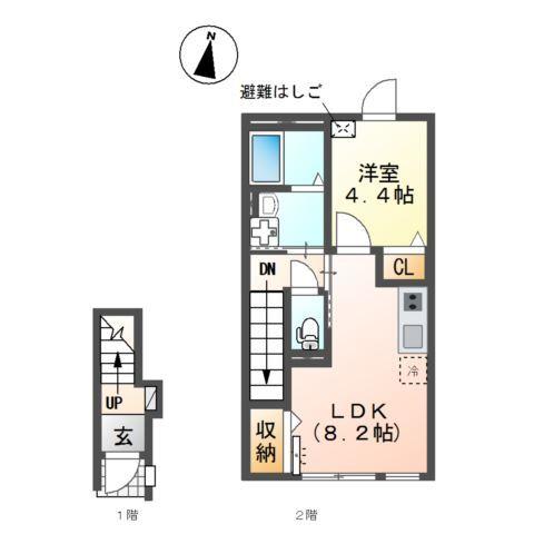 パーシモン 間取り図画像
