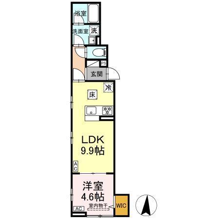 セレスティア東保木間（101） 間取り図画像
