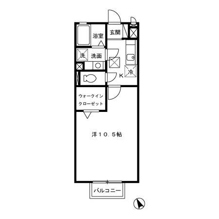 レジデンス小宮（102） 間取り図画像