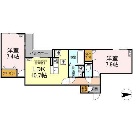 オルテンシア（105） 間取り図画像