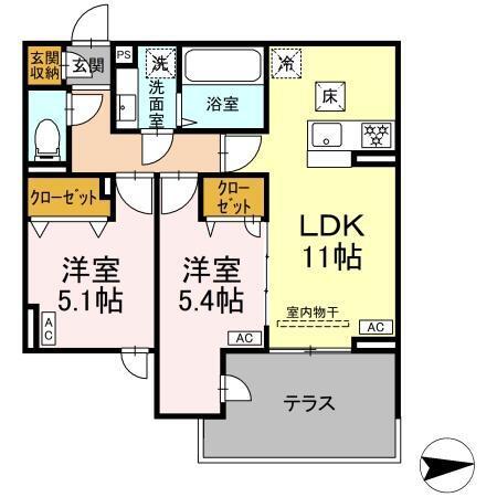 オルテンシア（108） 間取り図画像