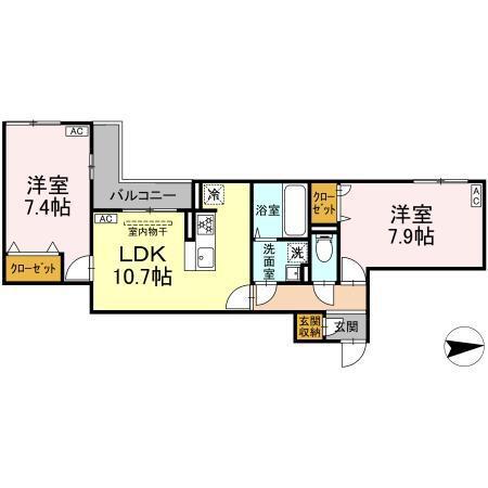 オルテンシア（305） 間取り図画像