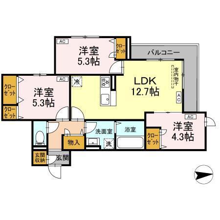 オルテンシア（306） 間取り図画像