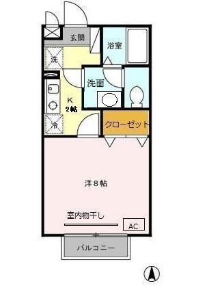 ヴィルヌーブ（203） 間取り図画像