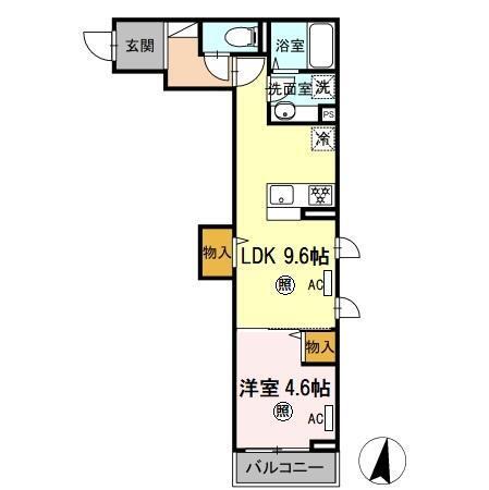 ノーバヤカナヤ　別邸（103） 間取り図画像