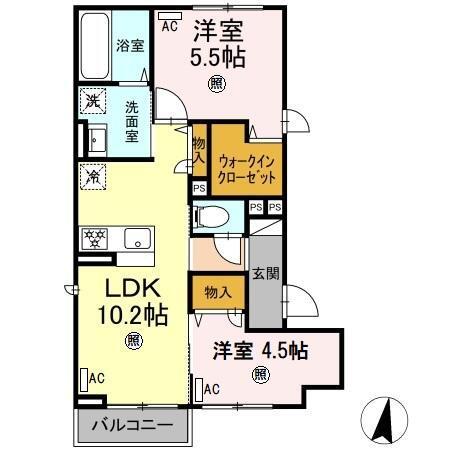 ノーバヤカナヤ　別邸（201） 間取り図画像