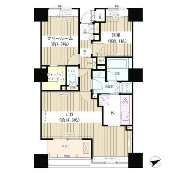 エンブレムコート明石町（1002） 間取り図画像