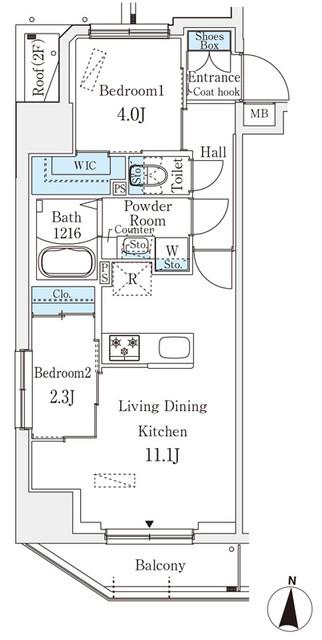 プライムブリス深川住吉（1001） 間取り図画像