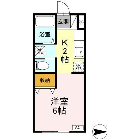 ハーミテージ（104） 間取り図画像