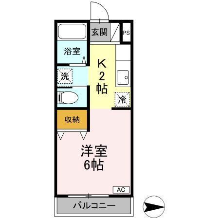 ハーミテージ（202） 間取り図画像