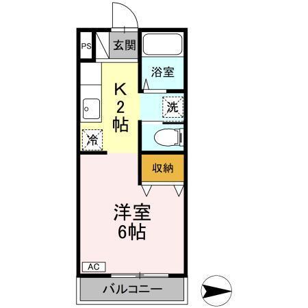 ハーミテージ（203） 間取り図画像