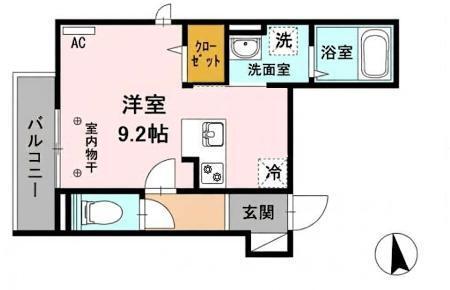 Olivia神楽坂（202） 間取り図画像