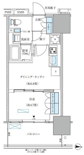 パークアクシス西大島コンフォートスクエア（721） 間取り図画像