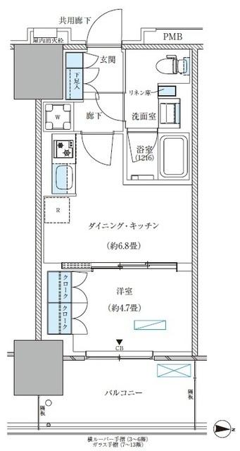 パークアクシス西大島コンフォートスクエア（722） 間取り図画像