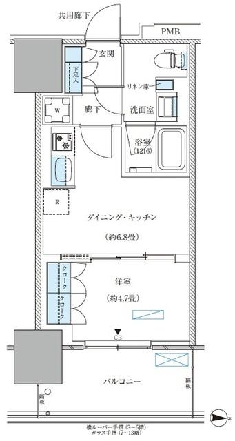 パークアクシス西大島コンフォートスクエア（720） 間取り図画像