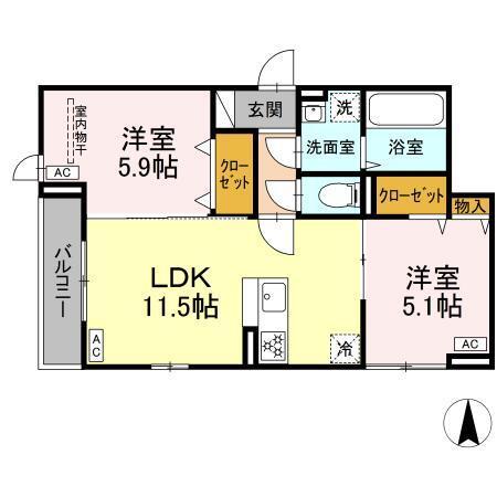 セレスティア北小岩Ⅲ（301） 間取り図画像