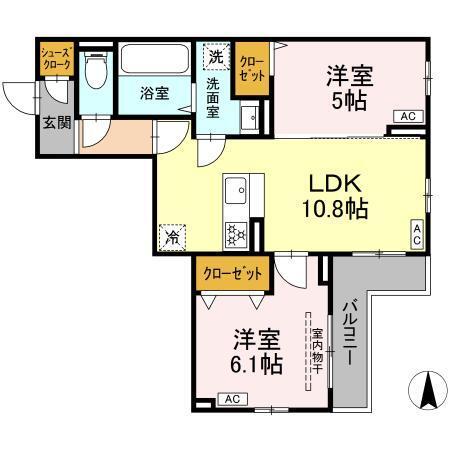 セレスティア北小岩Ⅲ（302） 間取り図画像