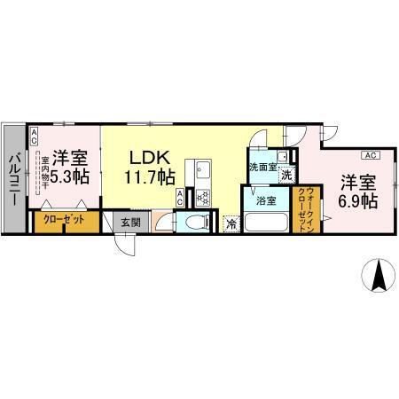セレスティア北小岩Ⅲ（303） 間取り図画像