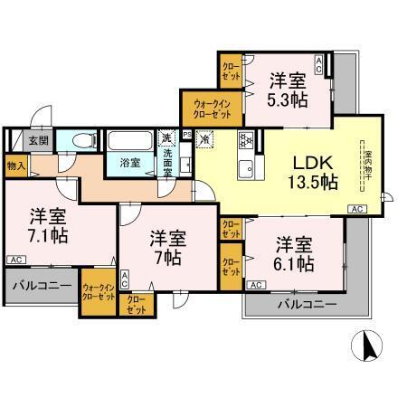 (仮称)徳丸7丁目PJ（308） 間取り図画像