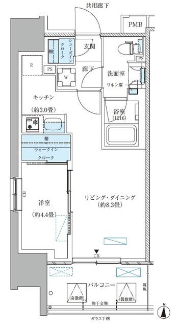 パークアクシス西大島コンフォートスクエア（601） 間取り図画像
