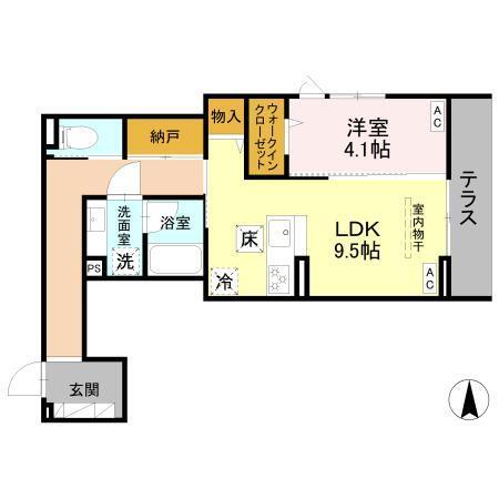 SAMPO（101） 間取り図画像