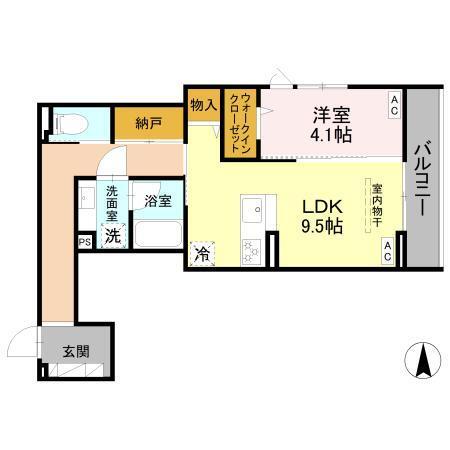 SAMPO（201） 間取り図画像