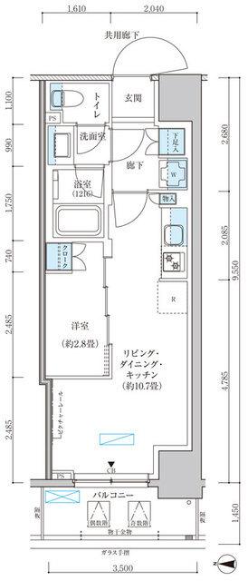 パークアクシス池袋イースト（904） 間取り図画像
