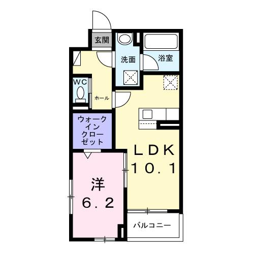 アルカディアⅠ（203） 間取り図画像