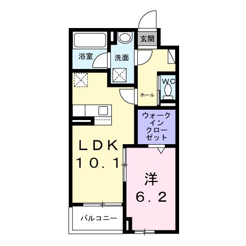 アルカディアⅠ（202） 間取り図画像