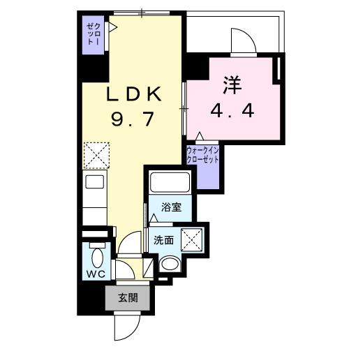 スパークル浅草（401） 間取り図画像