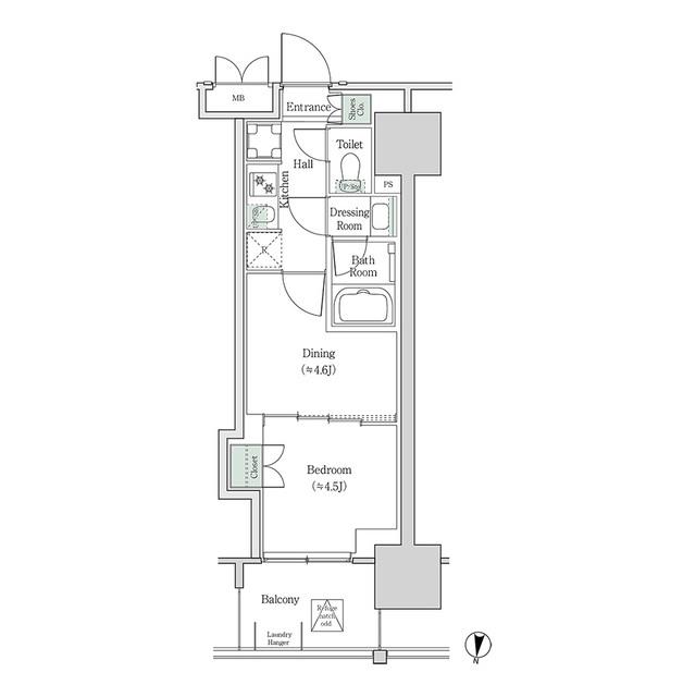 ブルックサイドレジデンス木場（644） 間取り図画像