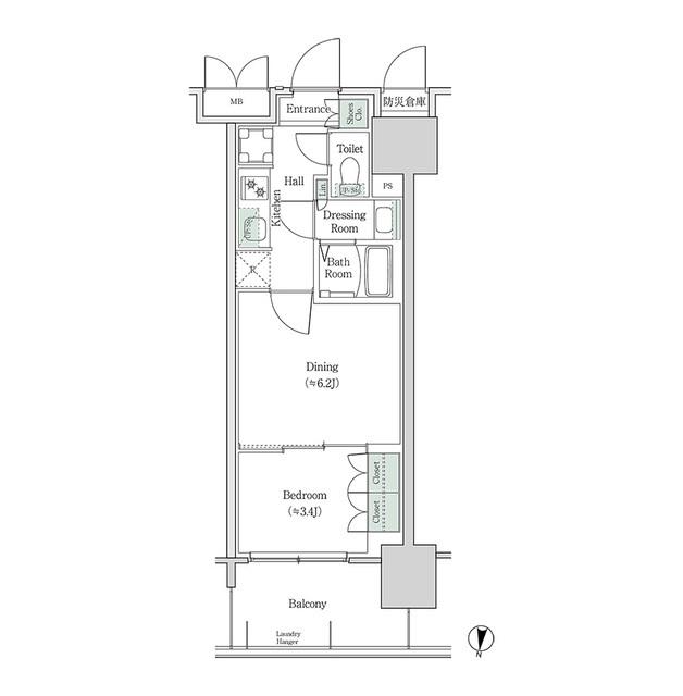 ブルックサイドレジデンス木場（631） 間取り図画像