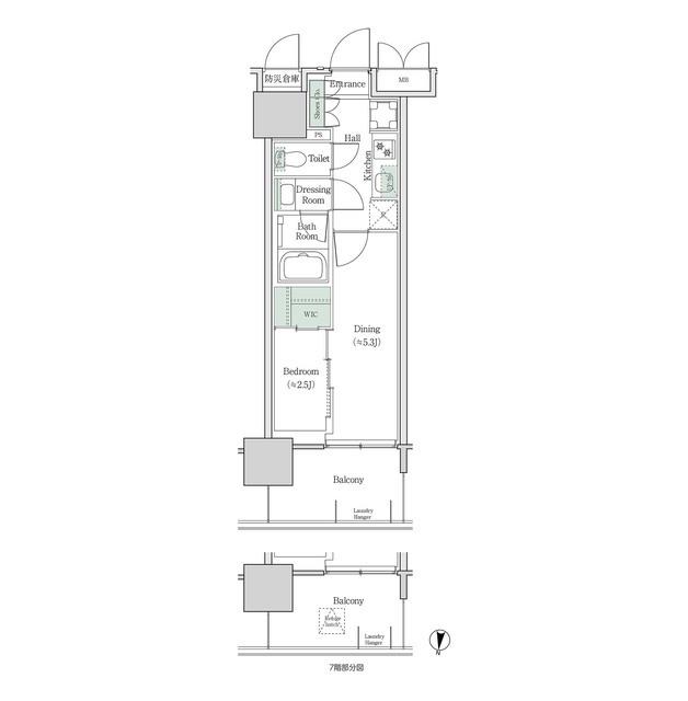 ブルックサイドレジデンス木場（628） 間取り図画像