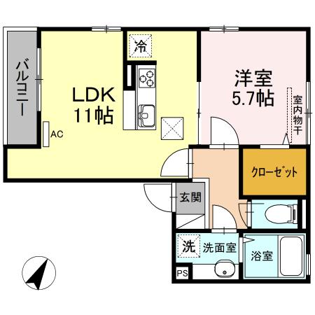 ウェルド（104） 間取り図画像