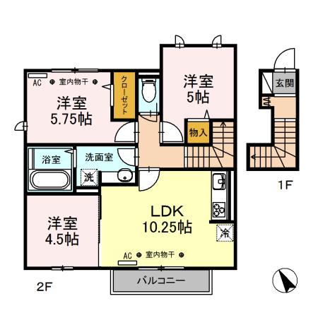 リンデンハイム（205） 間取り図画像